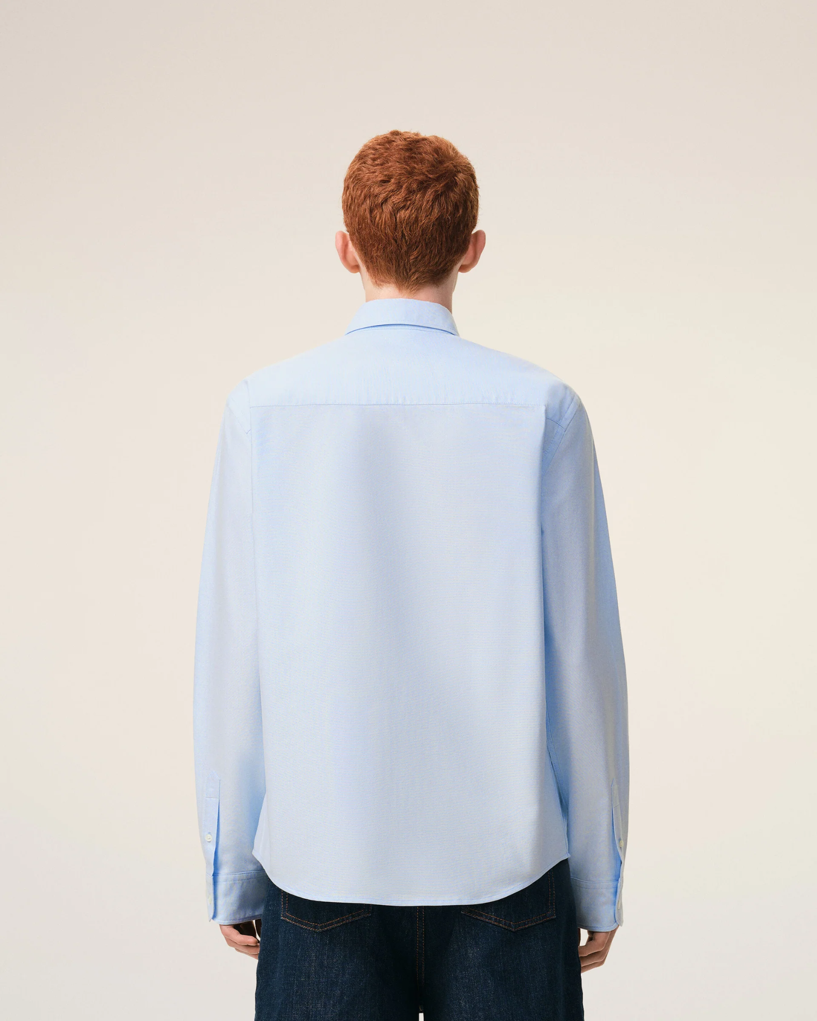  Áo Ami De Coeur Oxford Shirt 'Blue' 