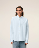  Áo Ami De Coeur Oxford Shirt 'Blue' 