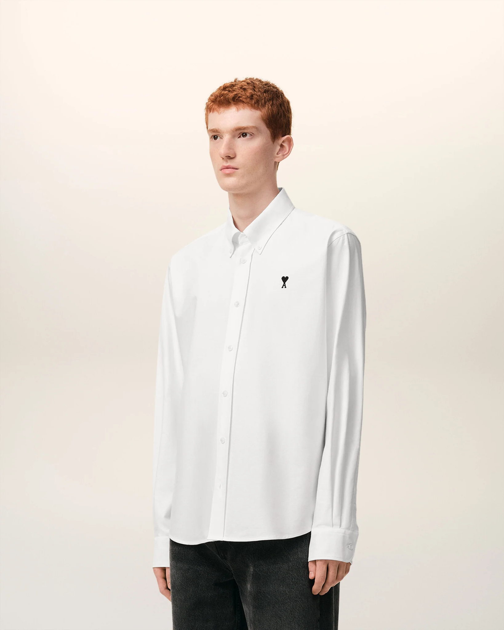  Áo Ami De Coeur Oxford Shirt 'White' 