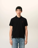  Áo Ami De Coeur Polo Shirt 'Black Red' 