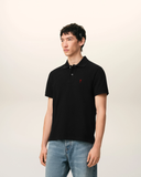  Áo Ami De Coeur Polo Shirt 'Black Red' 