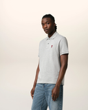 Áo Ami De Coeur Polo Shirt 'Grey' 