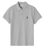  Áo Ami De Coeur Polo Shirt 'Grey' 