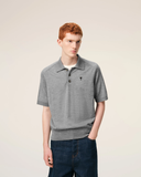  Áo Ami De Coeur Short Sleeves Polo 'Grey' 
