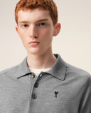  Áo Ami De Coeur Short Sleeves Polo 'Grey' 