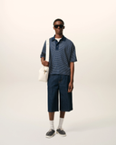  Áo Ami De Coeur Striped  Polo'Blue' 