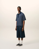  Áo Ami De Coeur Striped  Polo'Blue' 
