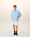  Áo Ami De Coeur Wide Sharp Collar Shirt 'Blue' 