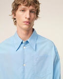  Áo Ami De Coeur Wide Sharp Collar Shirt 'Blue' 