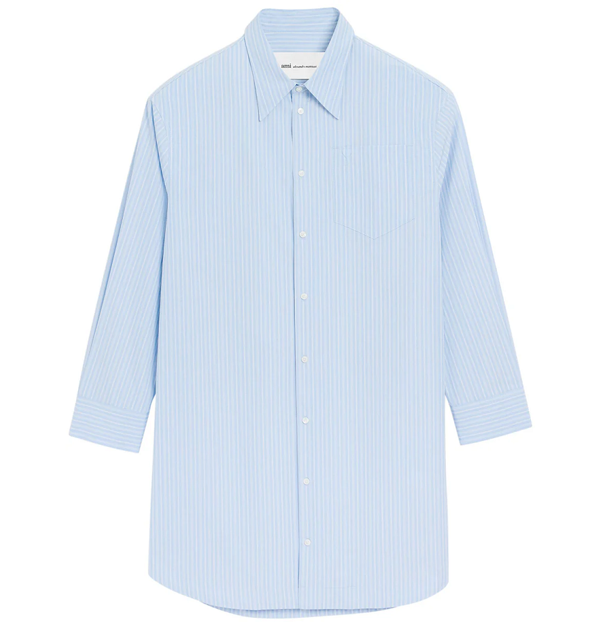  Áo Ami De Coeur Wide Shirt Dress 'Blue' 