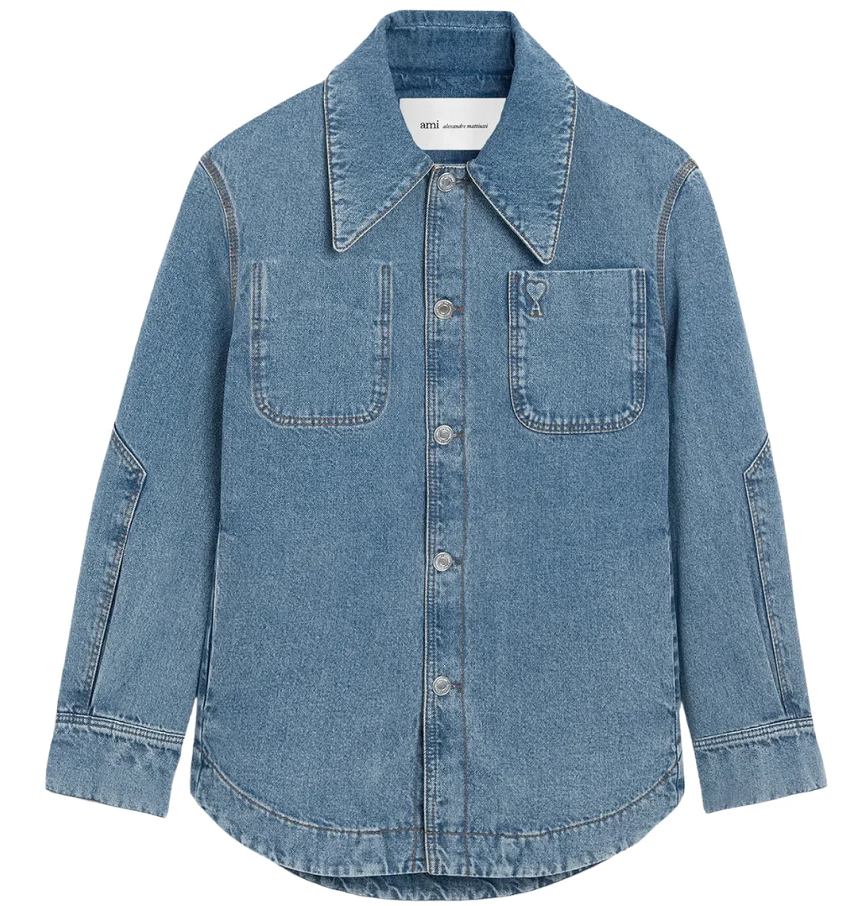  Áo Ami De Coeur Worker Overshirt 'Blue' 