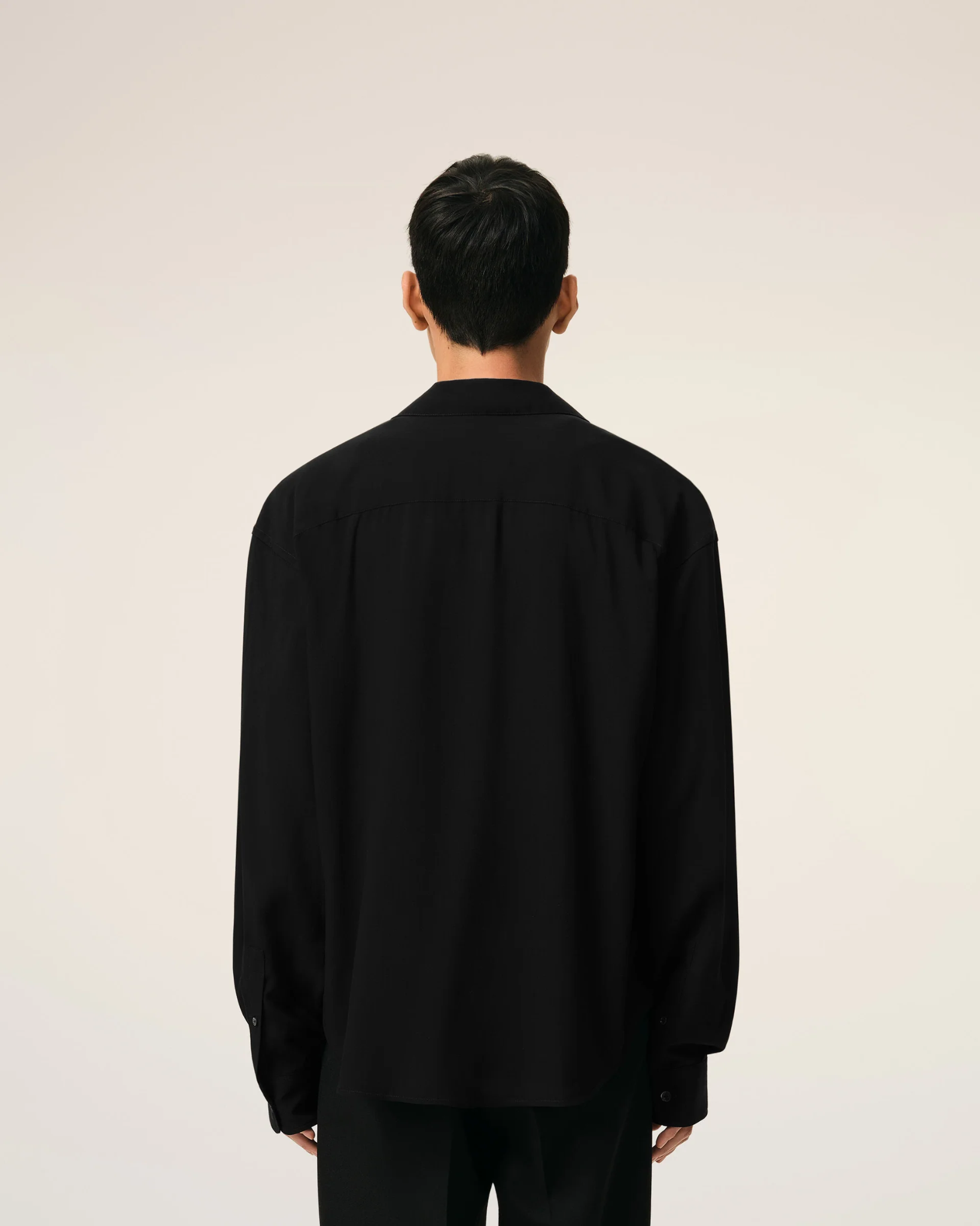  Áo Ami Paris Boxy Embroidered Shirt 'Black' 