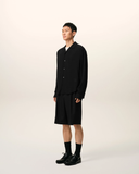  Áo Ami Paris Boxy Embroidered Shirt 'Black' 