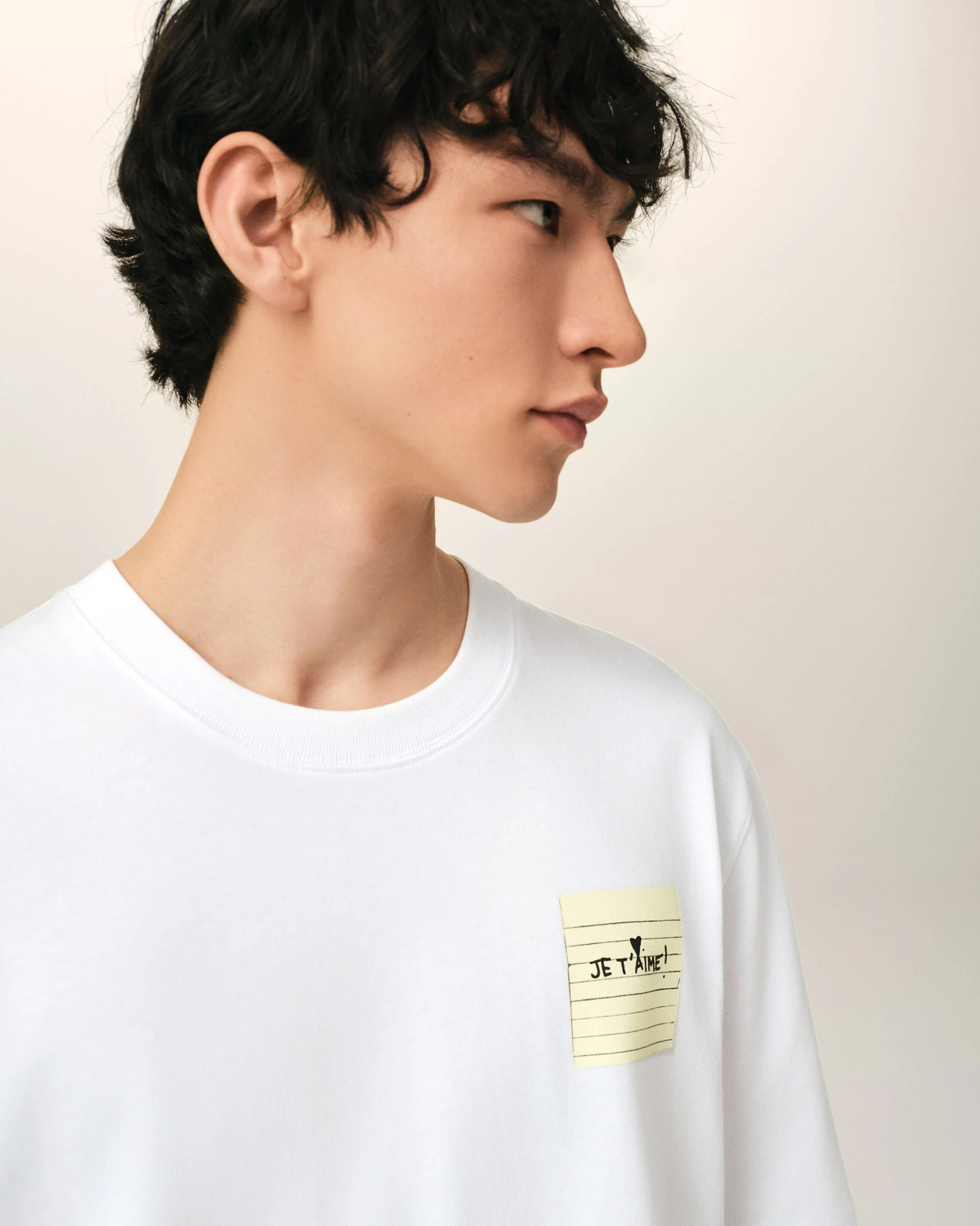  Áo Ami Post It Je T'Aime T-Shirt 'White' 
