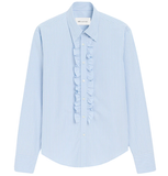  Áo Ami Ruffled Adjusted Shirt 'Blue' 
