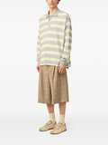  Áo Ami Strapped Cotton Polo 'Grey And Yellow' 