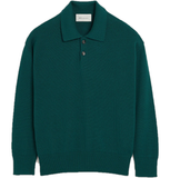  Áo Ami Wool And Cotton Boxy Polo 'Green' 