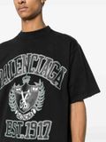  Áo Balenciaga Logo Printed Crewneck T-Shirt 'Black' 