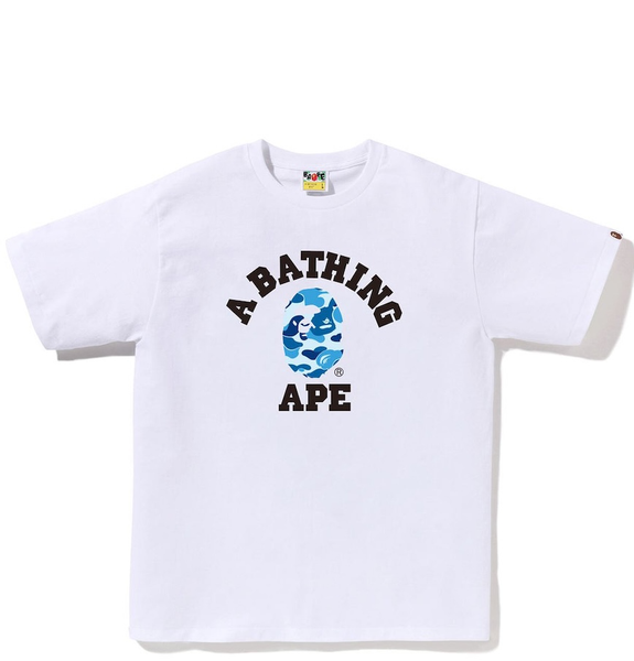  Áo Bape Abc Camo College Tee 'White' 