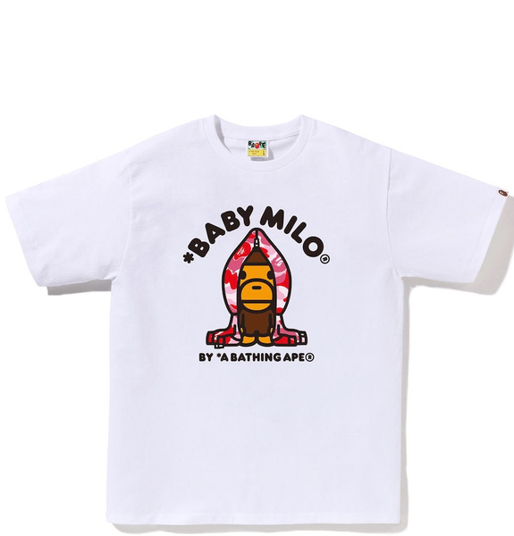  Áo Bape Abc Camo Milo Hoodie Tee 'White' 