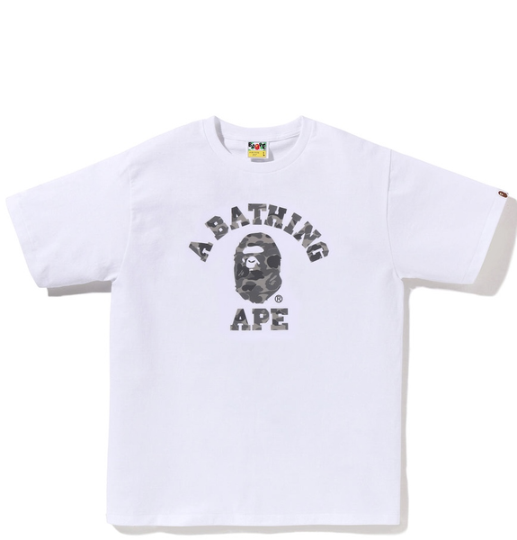  Áo Bape Abc Camo Reflective College Tee 'White' 