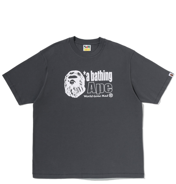  Áo Bape Ape Head Logo Relaxed Fit Tee 'Grey' 
