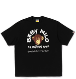  Áo Bape Baby Milo College Relaxed Fit Tee 'Black' 
