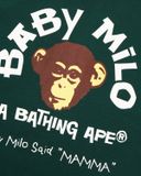  Áo Bape Baby Milo College Relaxed Fit Tee 'Green' 