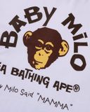  Áo Bape Baby Milo College Relaxed Fit Tee 'White' 