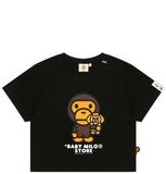 Áo Bape Baby Milo Cropped Tee 'Black' 
