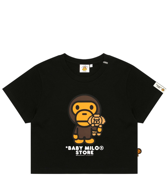  Áo Bape Baby Milo Cropped Tee 'Black' 
