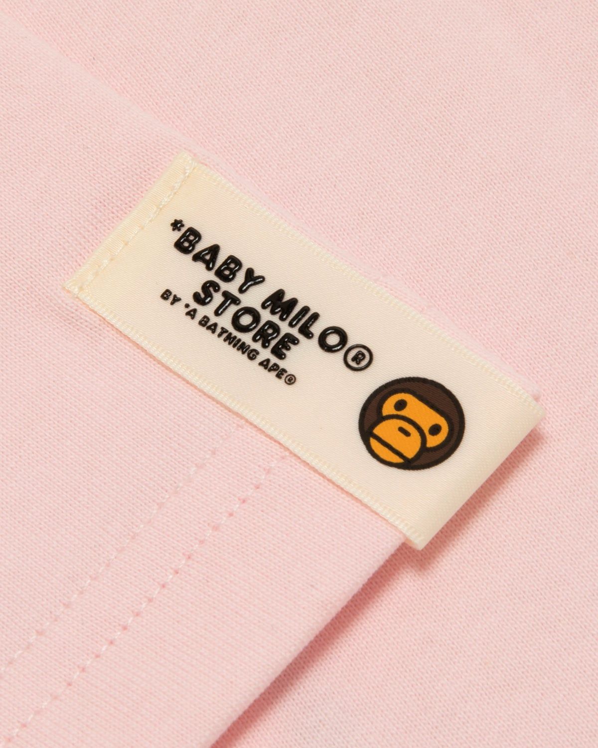  Áo Bape Baby Milo Cropped Tee 'Pink' 