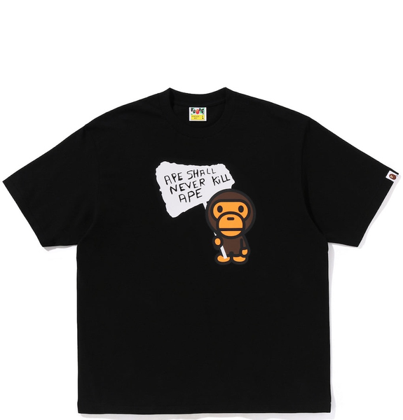 Áo Bape Baby Milo Graphic Relaxed Fit Tee 'Black' 