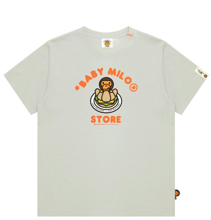  Áo Bape Baby Milo Graphic Tee 'Grey' 