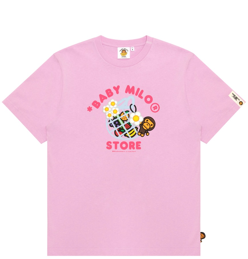  Áo Bape Baby Milo Graphic Tee 'Pink' 