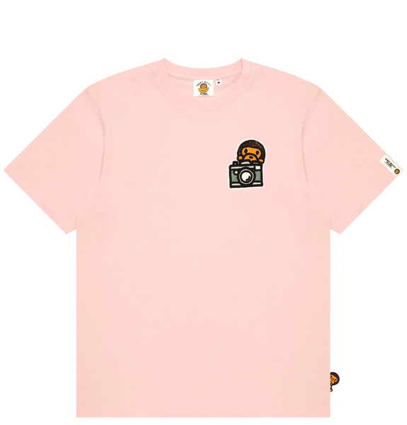  Áo Bape Baby Milo Graphic Tee 'Pink' 