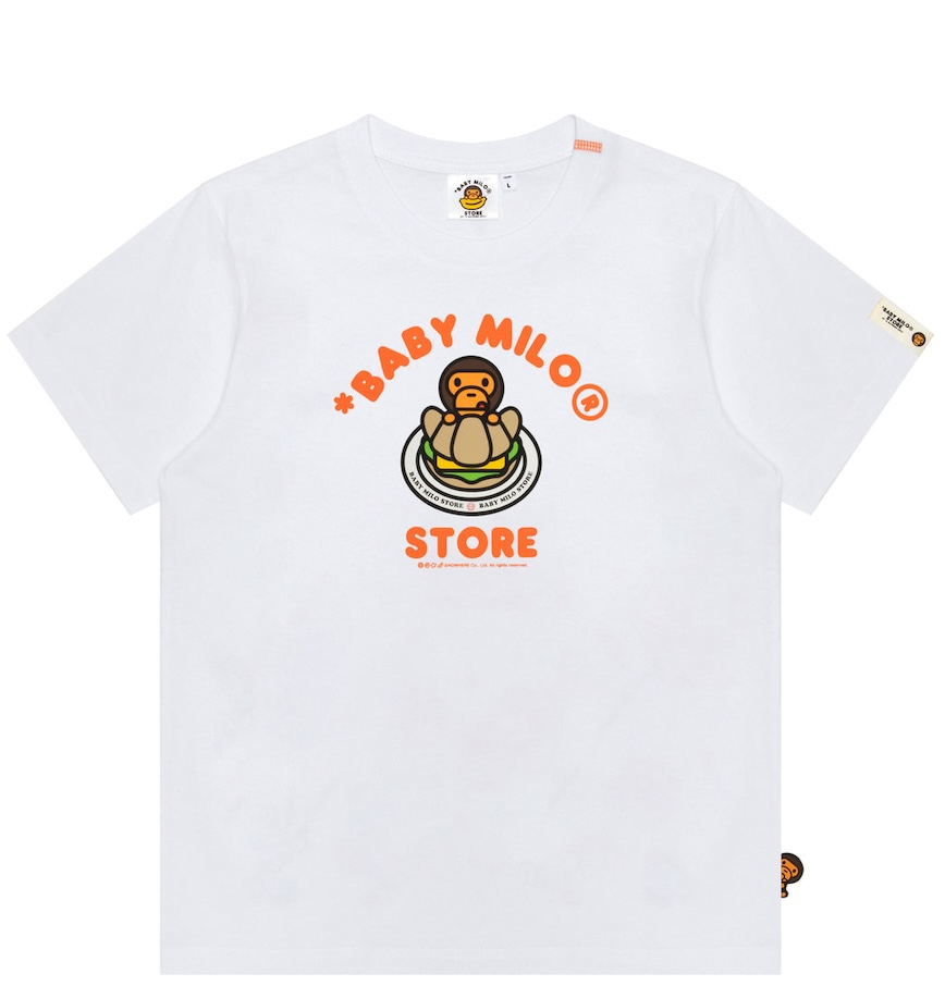  Áo Bape Baby Milo Graphic Tee 'White' 