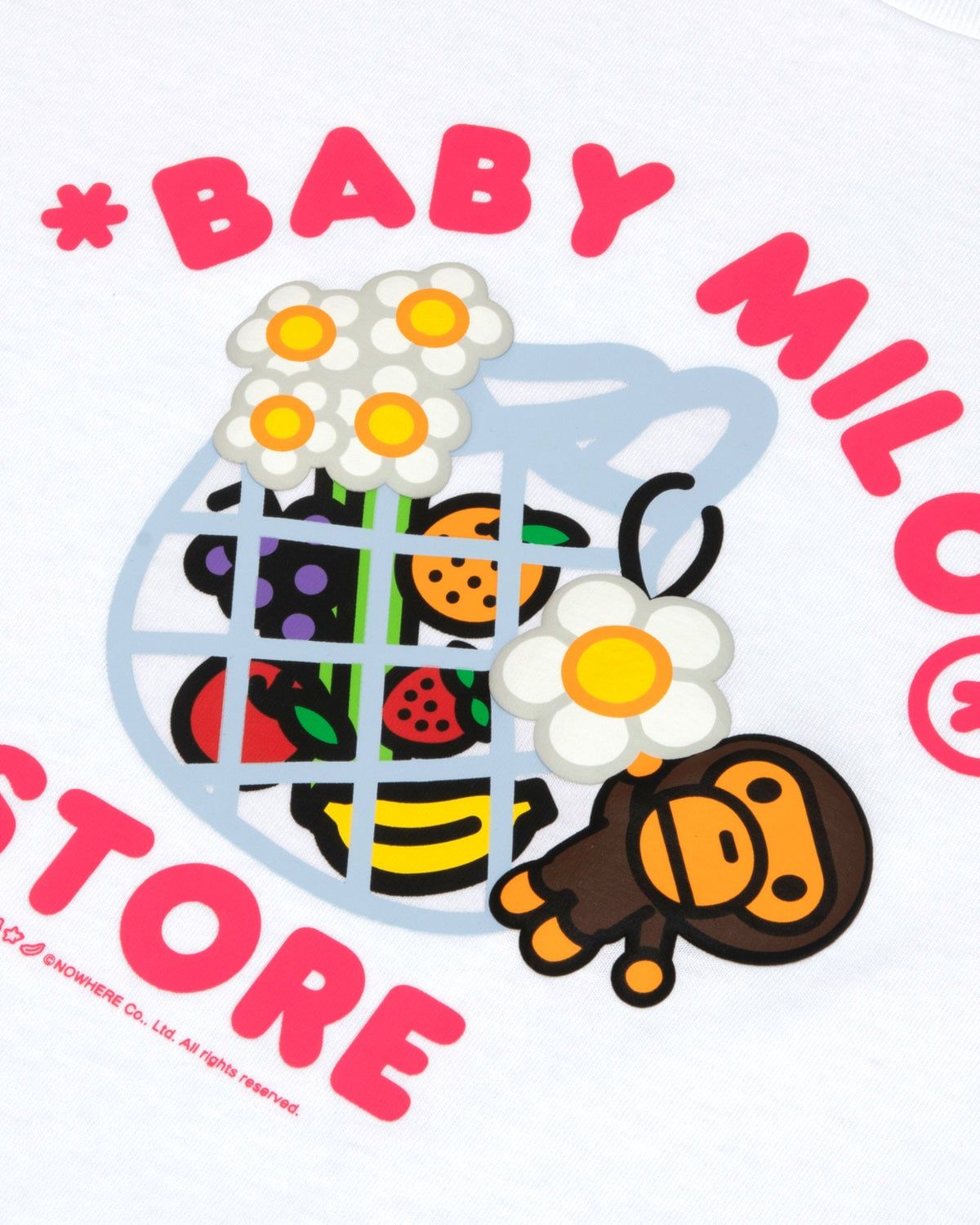  Áo Bape Baby Milo Graphic Tee 'White' 