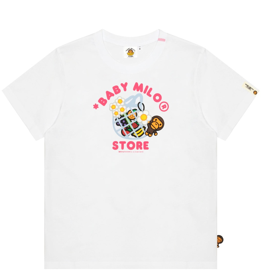  Áo Bape Baby Milo Graphic Tee 'White' 