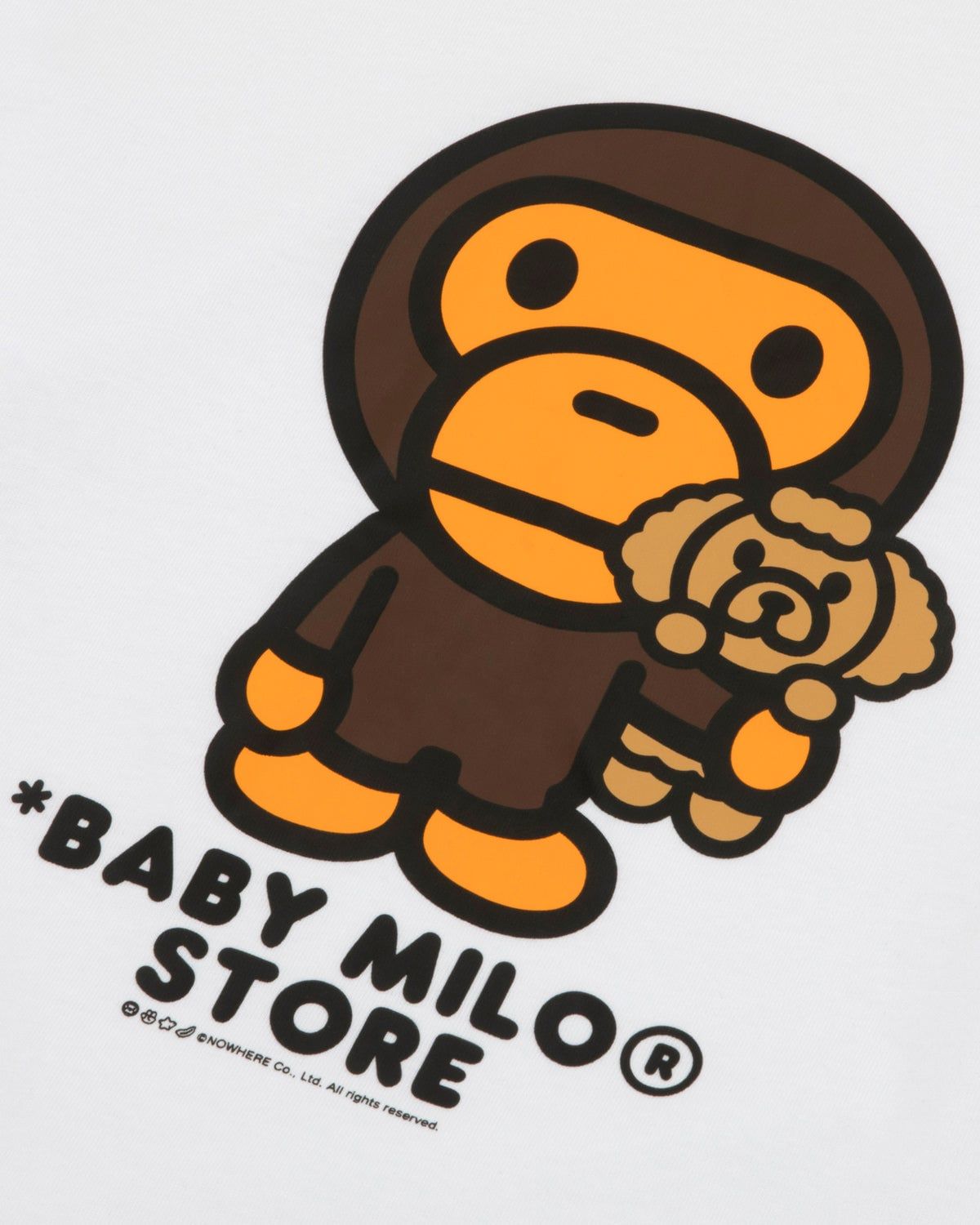  Áo Bape Baby Milo Long Sleeve Tee 'White' 