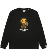  Áo Bape Baby Milo Long Sleeve Tee 'Black' 