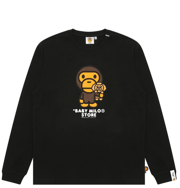 Áo Bape Baby Milo Long Sleeve Tee 'Black' 