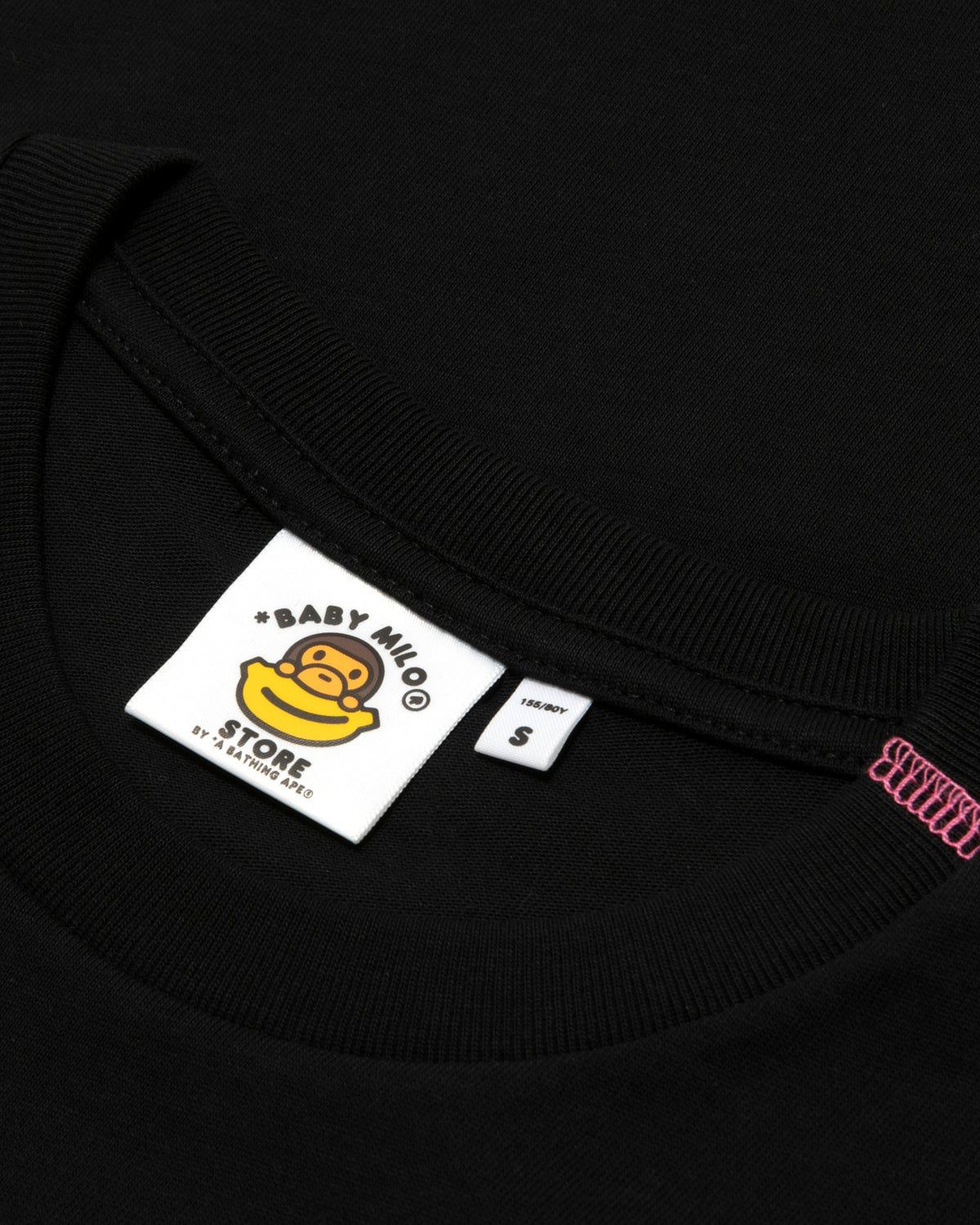  Áo Bape Baby Milo Regular Fit Tee 'Black' 