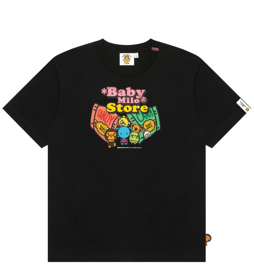  Áo Bape Baby Milo Regular Fit Tee 'Black' 