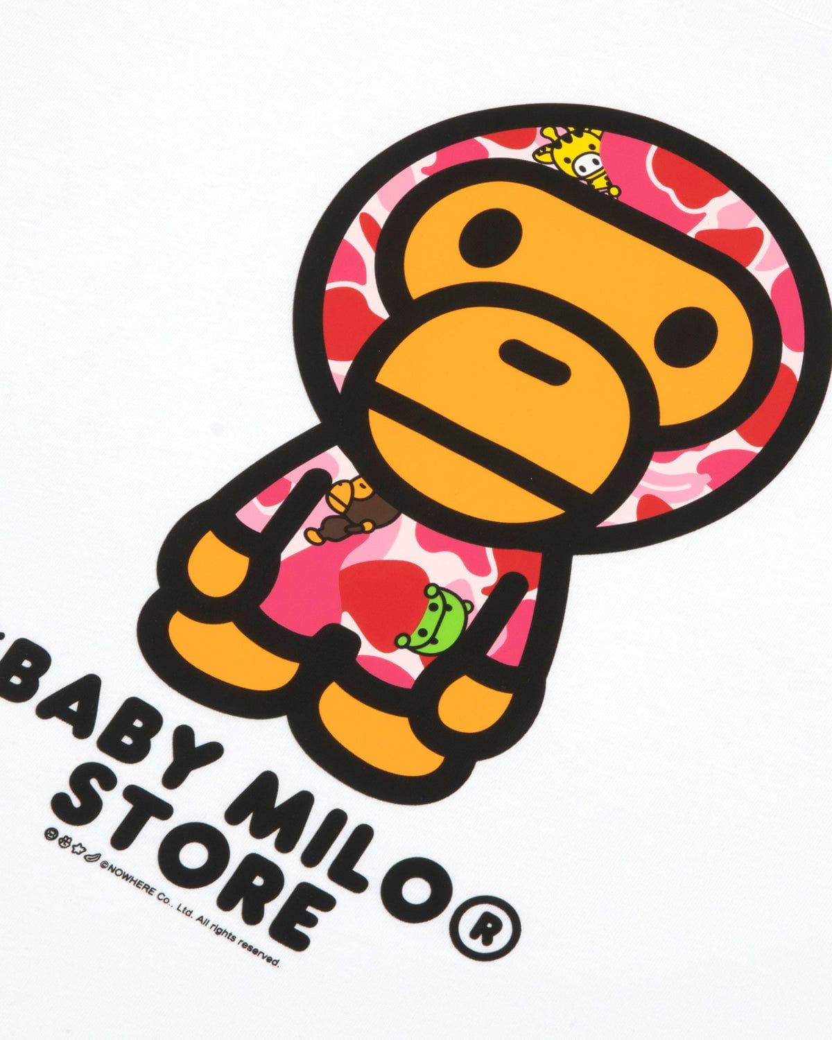  Áo Bape Baby Milo Regular Fit Tee 'White' 
