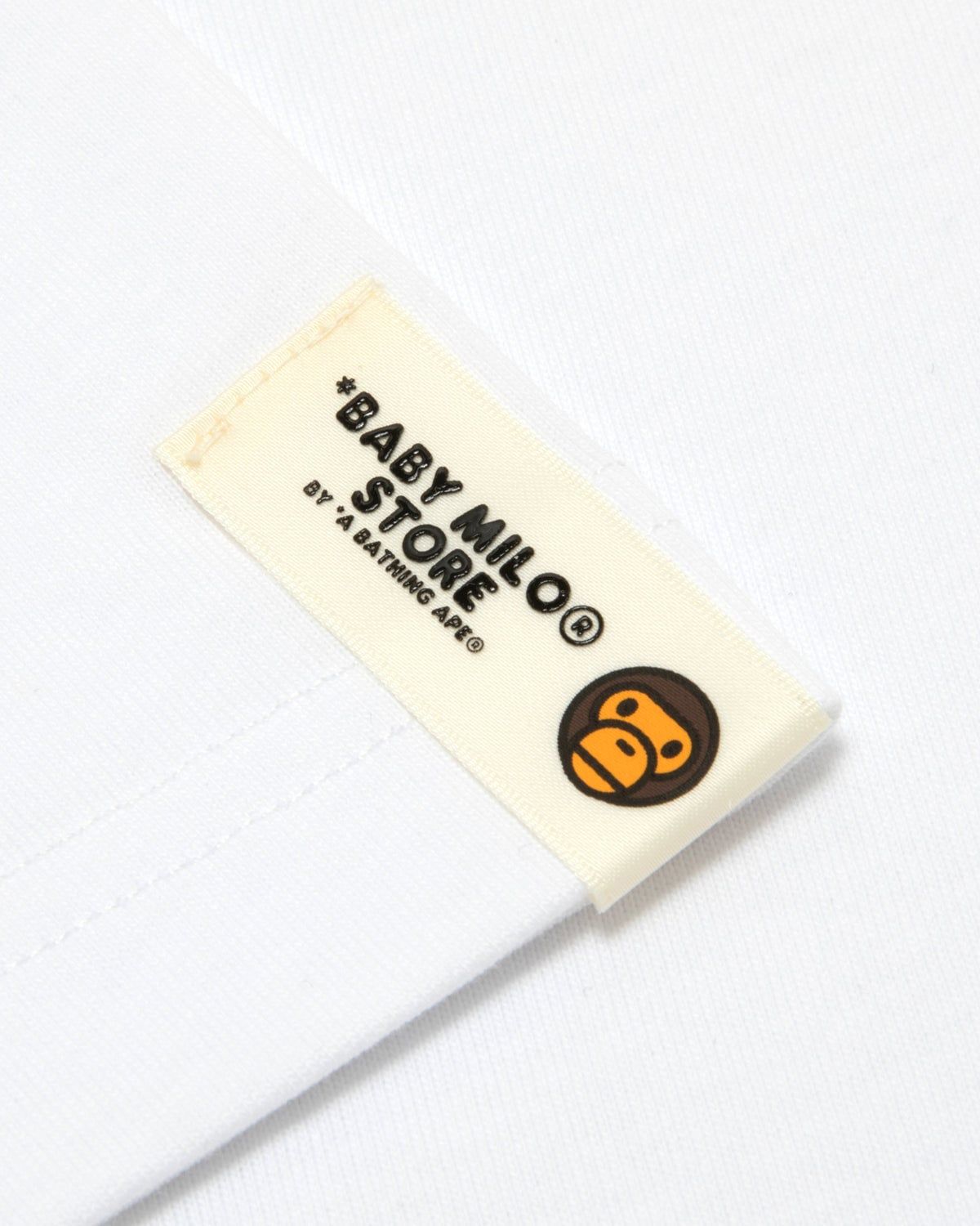  Áo Bape Baby Milo Regular Fit Tee 'White' 