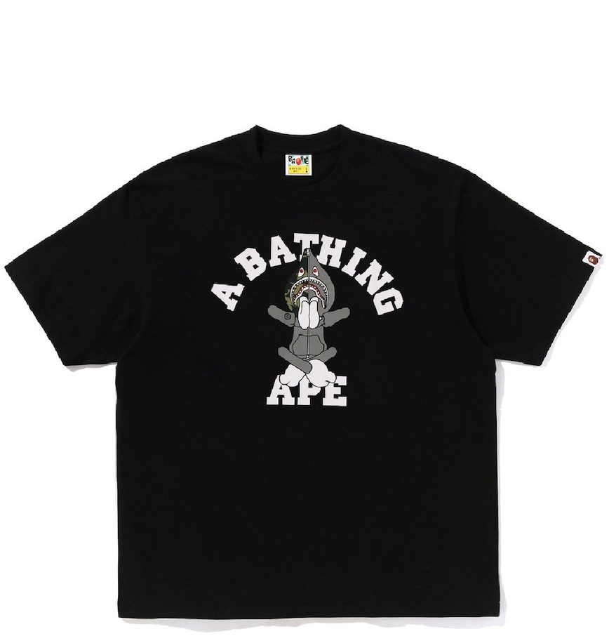  Áo Bape Baby Milo Shark Seijin College Tee 'Black' 