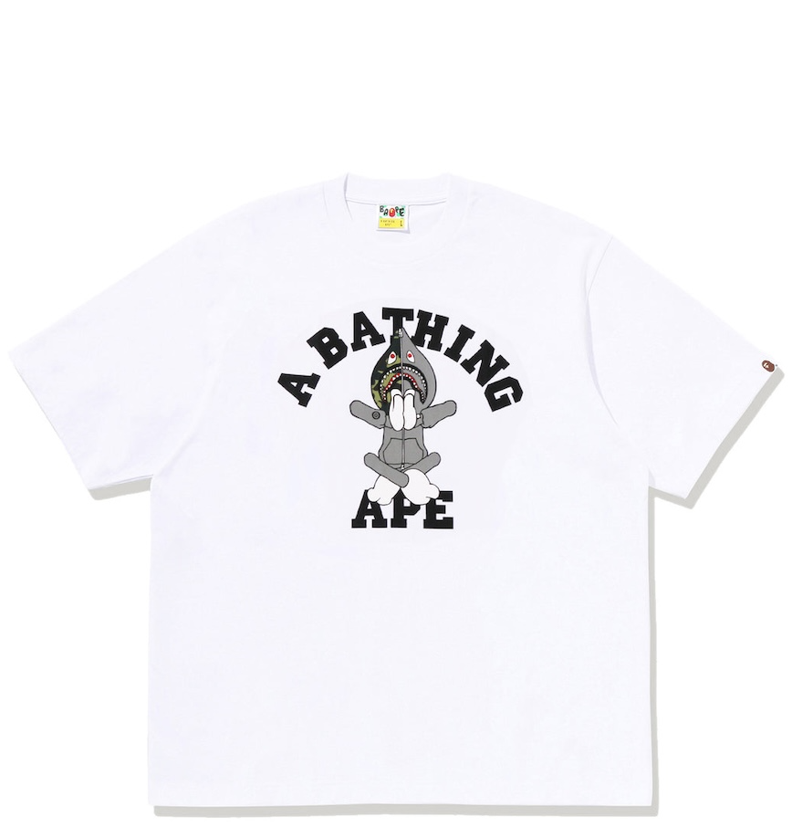  Áo Bape Baby Milo Shark Seijin College Tee 'White' 