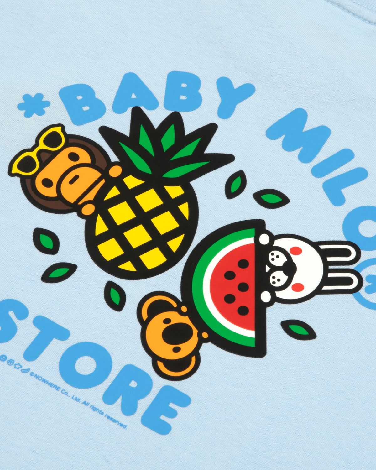  Áo Bape Baby Milo Slim Fit Tee 'Blue' 