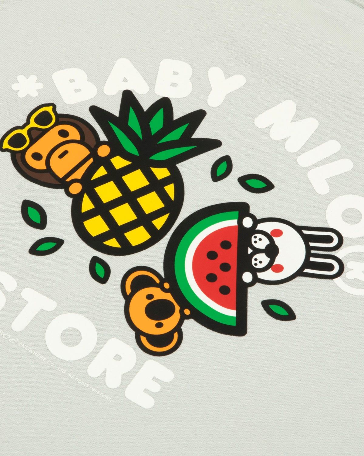  Áo Bape Baby Milo Slim Fit Tee 'Grey' 